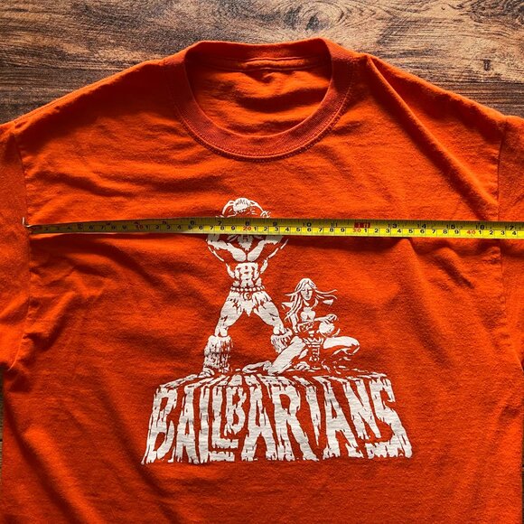 Ballbarians Basketball Jersey Shirt Loco #13 Streetwear Orange T-shirt Small - Picture 3 of 4